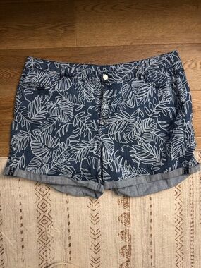 Lane Bryant Floral Jeans Shirt